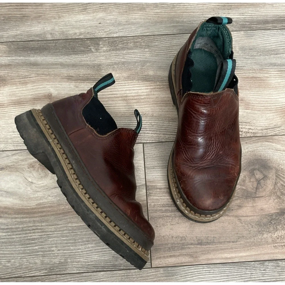 Georgia Boot Giant Romeo GR262 Mens Work Boots Brown Leather 7.5W
